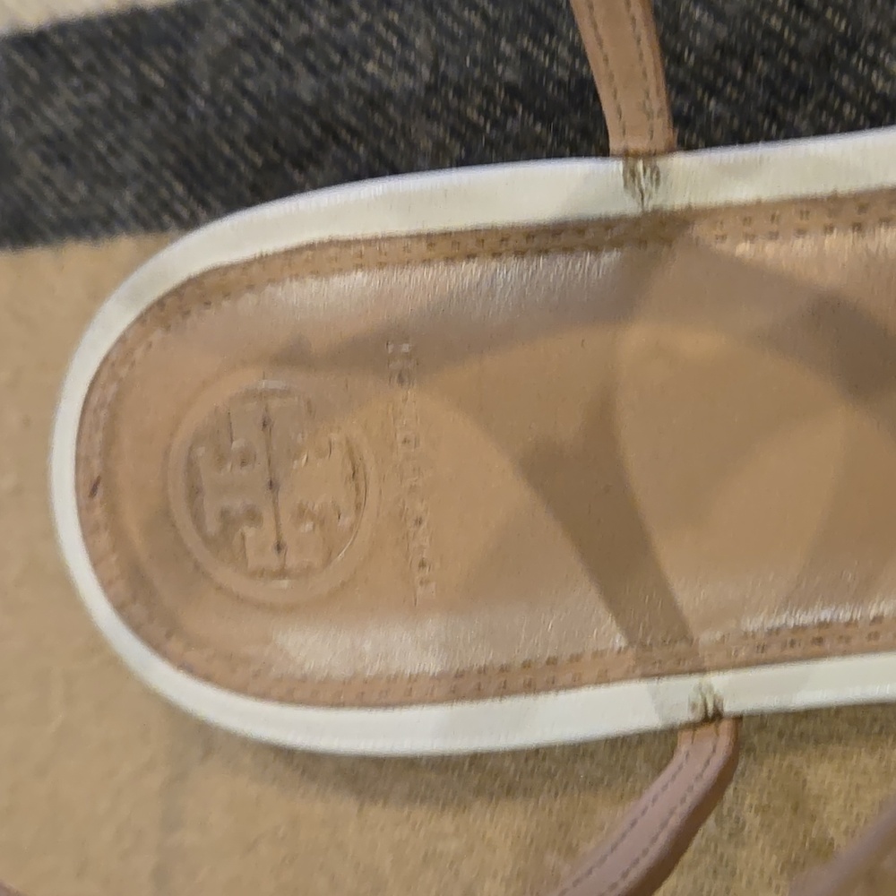 Tory Burch Miller Fringe T Strap Sandal Sz 10M - Picture 5 of 7